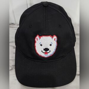Polar Bear Comedy Black Snapback Ball Cap Embroidered Polar Bear